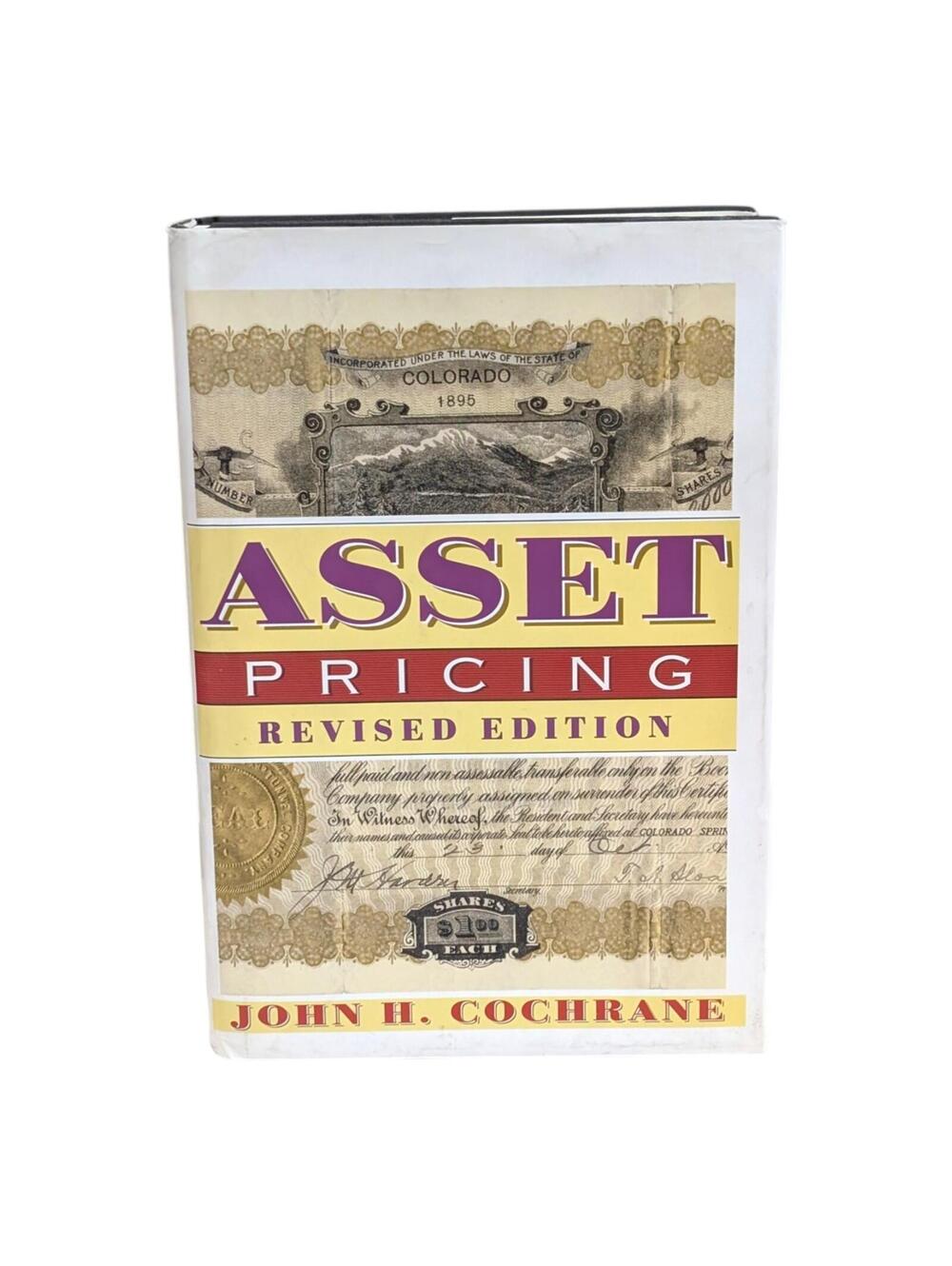 Asset Pricing Revised Edition John H Cochrane Hardcover Finance Textbook Good